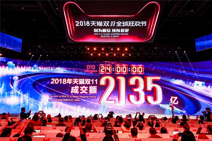 十年天貓雙11完美收官，成交額2135億！